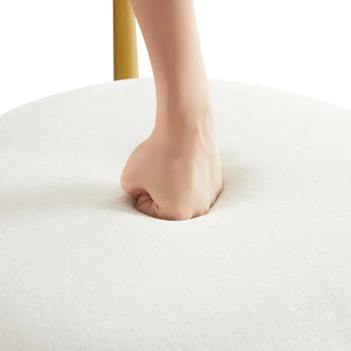 Vista 8 de Set of 2 Dining Chairs, Modern Kitchen Chairs with Soft Padding, Farmhouse Restaurant Chairs with Curved Backrests and Metal Legs, Table & Chair