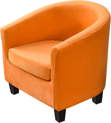 Vista 11 de MIFXIN 2 fundas de terciopelo para silla de bañera con funda de cojín, elásticas, suaves, extraíbles, para sillón, sofá, protector de muebles
