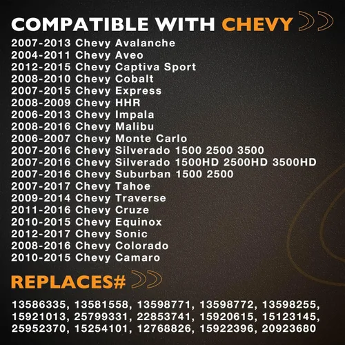 Vista 2 de HQPASFY Sensor TPMS de presión de neumáticos de 315 MHz, compatible con Chevy Silverado/Tahoe 2006-2019, Cadillac Escalade, GMC Sierra/Yukon, Buick