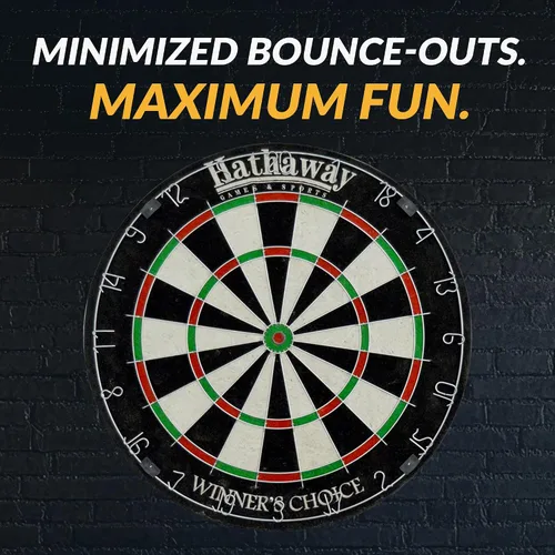 Vista 7 de HathawayWinner's Choice 18-in Bristle Dartboard