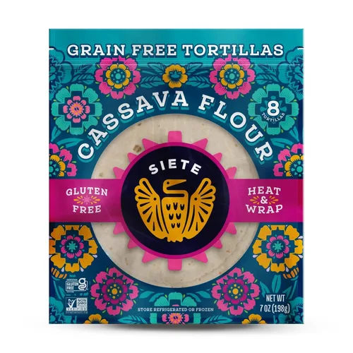 Siete - Tortillas sin granos, 8 tortillas por paquete