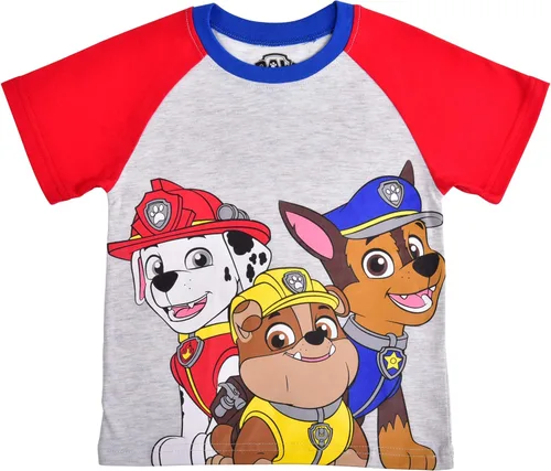 Vista 2 de Nickelodeon Paw Patrol Boys T-Shirt and Jogger Set for Toddler and Little Kids BlueRedGray