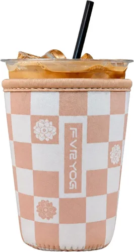 Vista 140 de Reusable Insulated Neoprene Iced Coffee Sleeves for Iced Coffee Cups, Coffee Coolies sleeves for Iced & Hot Drinks