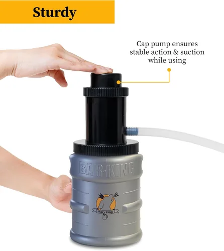 Vista 7 de Bar-King Kit de limpieza de línea de cerveza Kegerator de conexión rápida. Ahora limpia tus líneas de cerveza tan fácilmente como cambiar un barril.