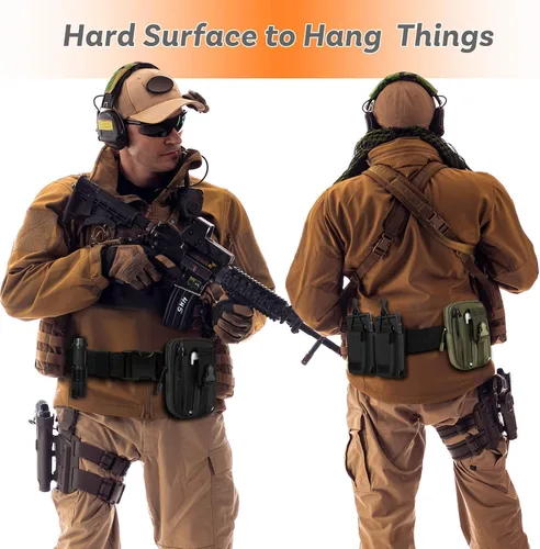 Vista 3 de Cinto de alta resistencia AIRSSON. Cinto de policía para combate táctico de 1,5 pulgadas con capacidad de carga y hebilla de apertura rápida.