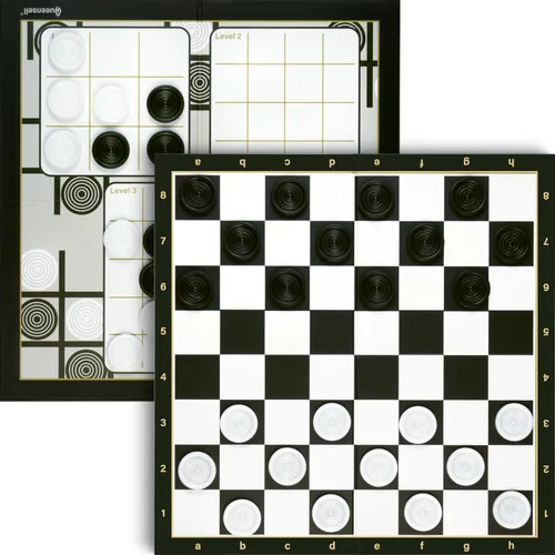 Vista 9 de Juego de mesa de damas con 30 piezas de damas, juego de mesa clásico para niños y adultos