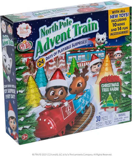 Vista 7 de The Elf on the Shelf- Tren de Adviento del Polo Norte (no incluye al elfo explorador)