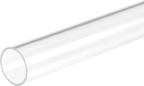 Vista 43 de MECCANIXITY Tubo de plástico rígido redondo transparente de acrílico 2 mm ID 4 mm OD 305 mm (12 ") para lámparas y linternas, sistema