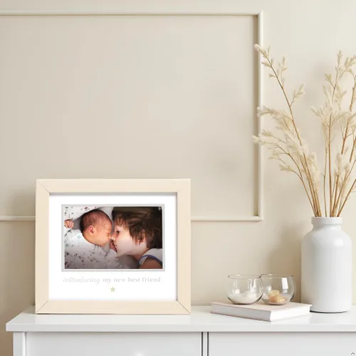 Vista 57 de Kate & Milo Marco de recuerdo para hermanos y hermanos, decoración de habitación del bebé, arte de pared
