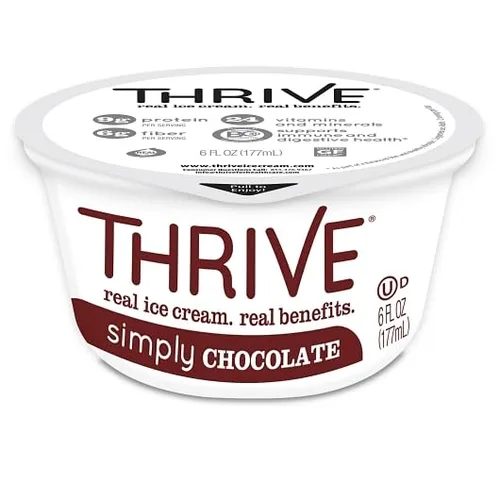 Vista 5 de Thrive Frozen Nutrition, helado de fresa fresca, tazas de 6 onzas (24 unidades)