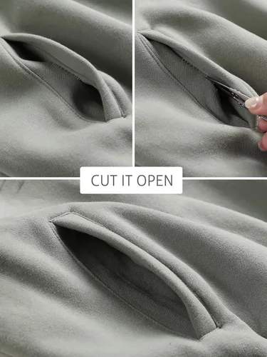 Vista 9 de ANRABESS Sudaderas de forro polar con media cremallera para mujer, de gran tamaño, con cremallera de un cuarto, ropa de otoño 2024, ropa de moda