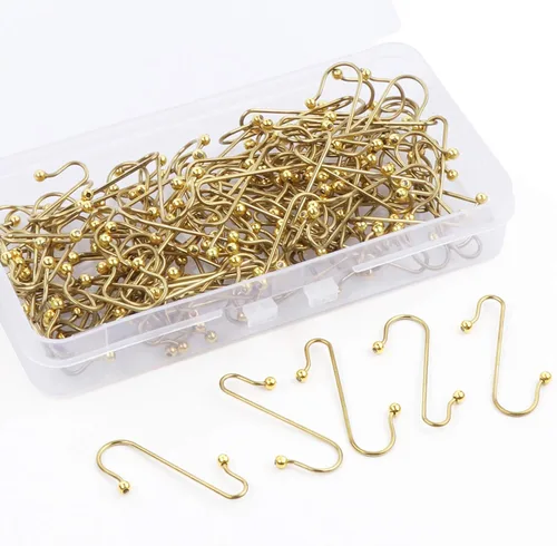 Lemonfilter 120 ganchos para adornos de Navidad, ganchos dorados para colgar árboles y bolas