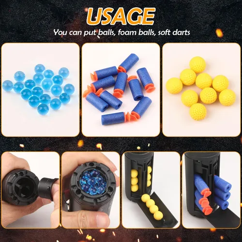 Vista 4 de Juguete de granada de mano para juego de batalla CS, con 9 municiones de espuma, divertido impacto, táctico, granada CS, juguetes de Halloween