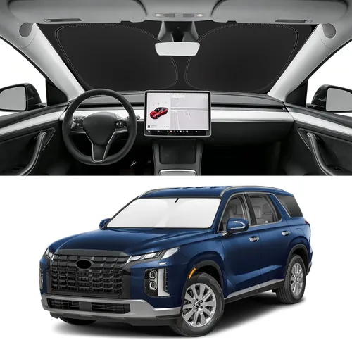 Vista 121 de Parasol plegable para parabrisas visor solar para ventana frontal accesorios de automóvil