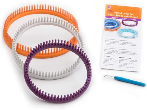 Vista 3 de Authentic Knitting Board Juego de telares redondos para tejer 'Premium', calibre 38