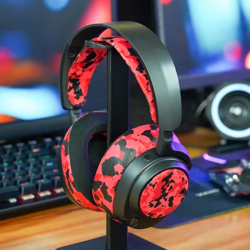 Vista 3 de WC Arctis Nova - Paquete de almohadillas de gel refrescante, diadema de silicona y placa de altavoz lateral para Arctis Nova Pro Wireless de Wicked