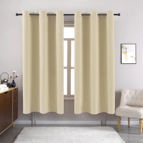 Vista 13 de Pickluc Paneles de cortina opacas con ojales, cortinas con bloqueo de luz para habitación, aislamiento térmico, reducción de ruido, protección