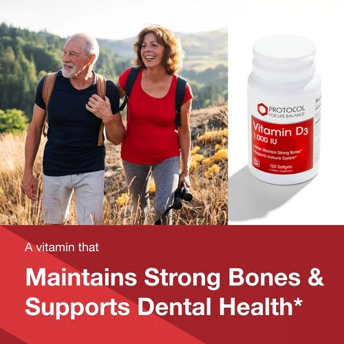 Vista 3 de PROTOCOL FOR LIFE BALANCE Vitamina D3 1,000 UI - Apoyo inmunológico Huesos y dientes fuertes - 120 cápsulas blandas