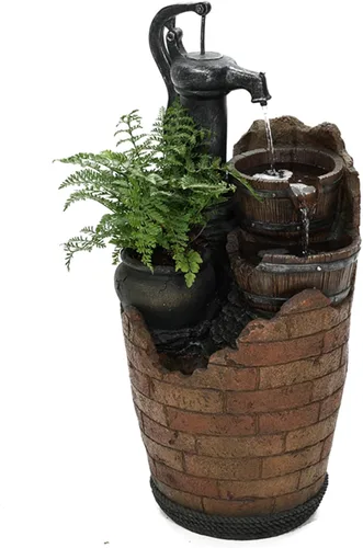 Fuente de agua en cascada con bomba de agua Glenville