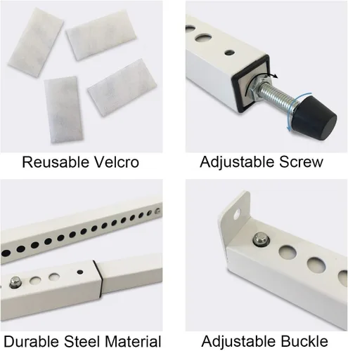 Vista 5 de JEACENT Barra de seguridad de CA para ventana, barras de seguridad para ventana, acero resistente, se extiende de 10 a 17 1/2 pulgadas para ventanas
