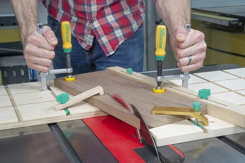 Vista 5 de MICROJIG Matchfit DVC-1177K2 Abrazadera de cola de milano Pro, verde/amarillo/plateado