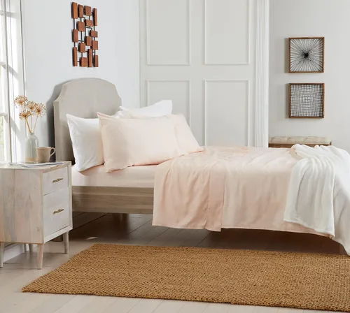 Vista 2 de KG Linens Juego de sábanas 100% algodón orgánico, 300 hilos, sábanas y fundas de almohada, bolsillo profundo para colchones de hasta 18 pulgadas