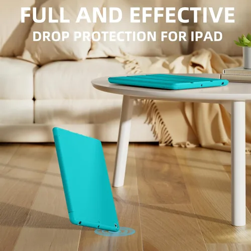 Vista 53 de Akkerds - Funda Compatible con iPad de 10.2 Pulgadas 2021/2020/2019, para iPad de 9ª/8ª/7ª Generación con Soporte para Lápiz, Funda Protectora