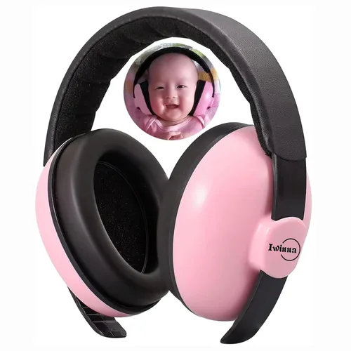 Vista 10 de Auriculares con cancelación de ruido para bebés, protección de oídos, cómodas orejeras con reducción de ruido para bebés de 1 mes a 2 años