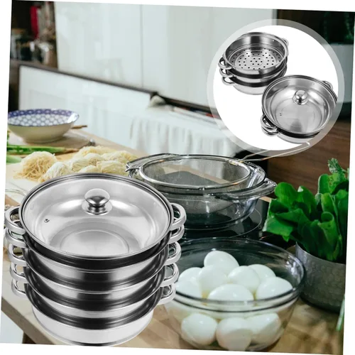 Vista 6 de Angoily Comida de verduras asiáticas olla grande olla de sopa grande ollas ollas juegos de ollas para cocinar accesorios de cocina olla