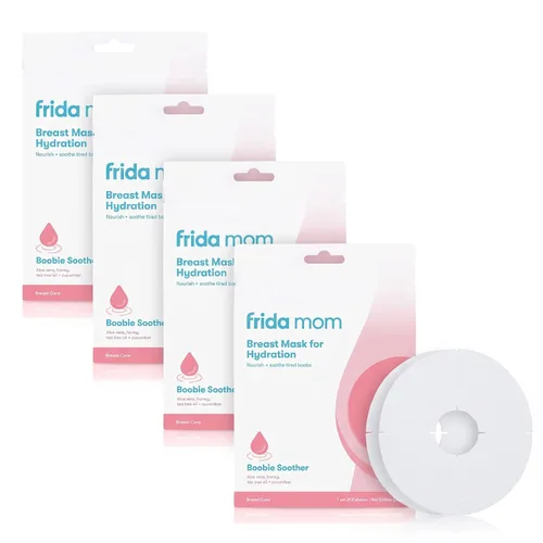 Vista 7 de Frida Mom Máscara de pecho para lactancia: fabricada con fenogreco + hinojo para aumentar el suministro de leche, 2 máscaras de hoja, sin fragancias