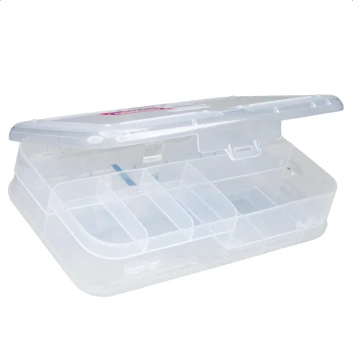 Vista 15 de Craft County Caja de lápices transparente Caja de utilidad de color organizador de suministros de oficina Azul