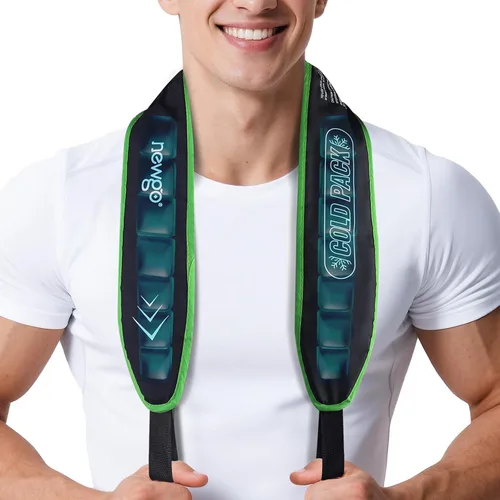 NEWGO Envoltura refrescante para el cuello para el cuello, bufanda de terapia fría de larga duración para climas cálidos, dolor de cuello y alivio