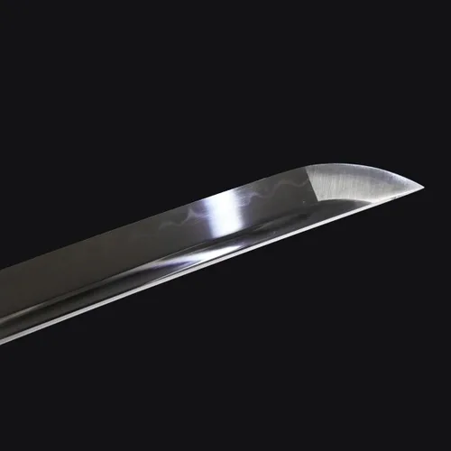 Vista 8 de ShadowDancer Espada Katana Hecha a Mano de Espiga Completa - Lámina Auténtica de Acero T10/1095 con Real Hamon, No Arcilla L6 Temperada y Filo