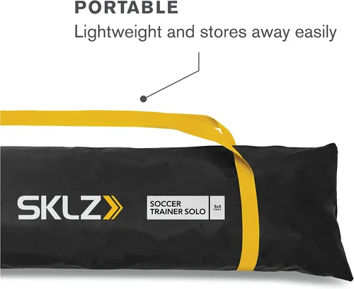 Vista 4 de SKLZ Entrenador de red de fútbol individual y rebote con bolsa de transporte