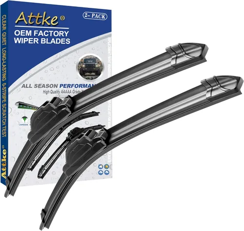 Vista 7 de ATTKE Juego de 2 limpiaparabrisas delantero para Volkswagen Passat 2005-2011/Volkswagen Jetta 2005-2010/Scirocco 2008-2017/24 pulgadas (juego de 2)