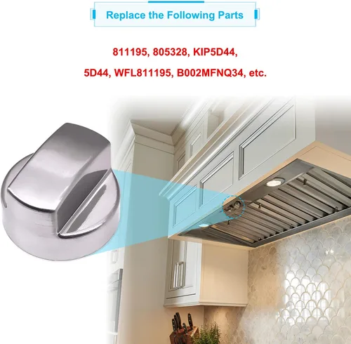 Vista 5 de YMDparts Wolf 811195 805328 KIP5D44 5D44 B002MFNQ34 - Pomo de ventilación para capó de ventilación para sub-Zero Wolf (paquete de 3)