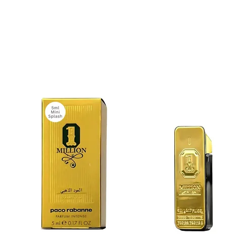 Paco Rabanne 1 millón de Golden Oud Parfum intenso para hombres, miniatura de 0.2 fl oz