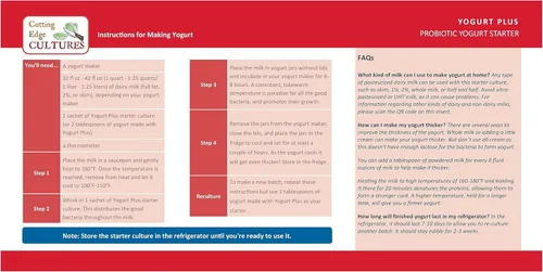 Vista 3 de Cutting Edge Cultures Yogurt Plus probiótico L. Reuteri B. Longum L Plantarum Starter 0.14 oz 4 paquetes