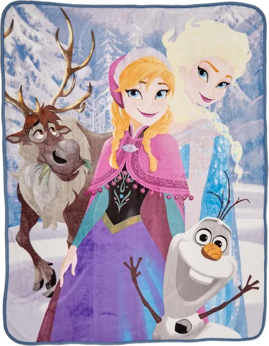 Vista 4 de Northwest Frozen Manta Throw de Toque Sedoso, 40" x 50", Chicas Mágicas