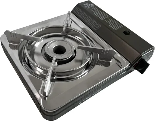 Vista 8 de Estufa de camping Iwatani Cassette Feu Butano VA-30, una, NEGRO