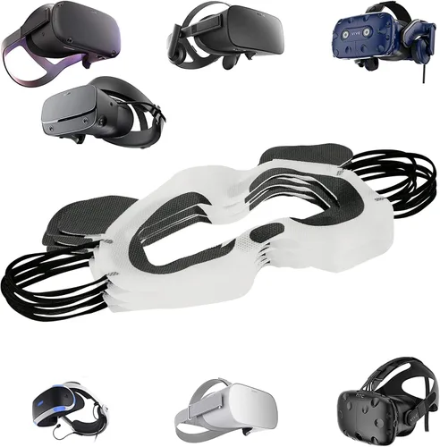 Vista 3 de Geekria 50PCS VR Cartoon Disposable Mask VR Headset Mask, VR Eye Cover Mask, VR Headset Cover Mask Universal Mask for VR Compatible with Meta Quest