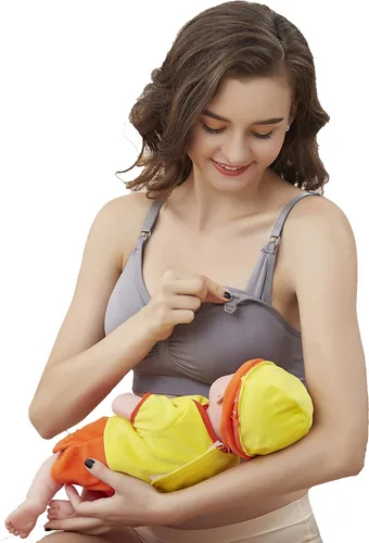 Vista 3 de Seitop - Pack de 3 sujetadores de lactancia para mujer, sin costuras, para amamantar