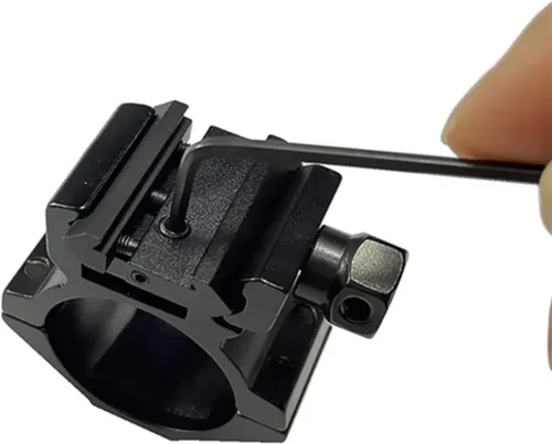 Vista 4 de 2pcs 0.433 in Dovetail to 0.787 in Picatinny Weaver Perfil bajo Snap-in Rail Adaptor para Rifle Scope