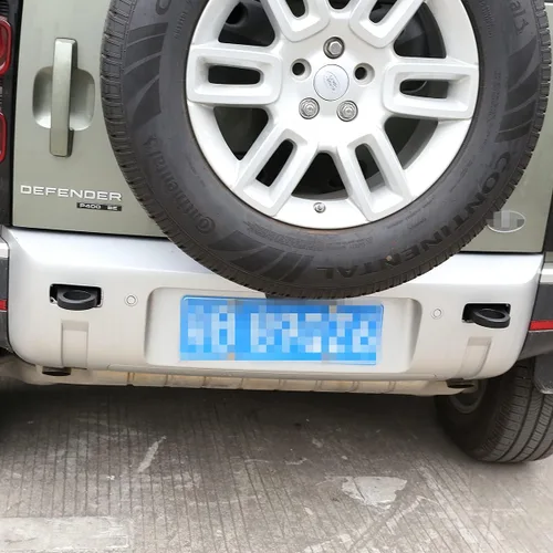 Vista 3 de Gancho de remolque resistente de aleación de aluminio para Land Rover Defender 90 110 2020-2022 Kit para accesorios de remolque (2 unidades, negro)