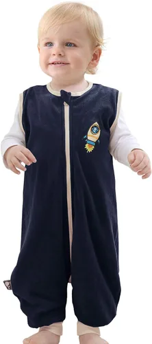 Vista 7 de Baby Sleep Sack Spring Autumn Warm Infant Walking Sleeping Bag with Legs Wearable Blankets Pajamas 1-4T