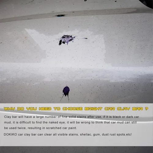 Vista 3 de DOKIKO Paquete de 8 Barras de Arcilla para Auto Detallado Premium Kit de Barras de Arcilla Mágicas para Auto Capacidad de Adsorción para Detallado