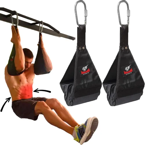 Correas para abdominales de alta calidad, resistentes a los desgarros, par para barra de dominadas, levantamiento de piernas colgantes, equipo de