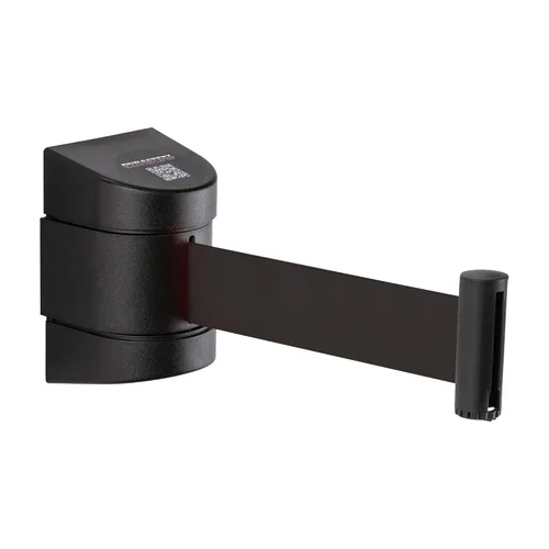 Vista 13 de DuraSteel Barrera retráctil para cinturón de montaje en pared, cinturón de seguridad negro de 6.5 pies en carcasa negra, Guardian 2.0