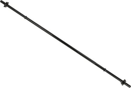 Vista 9 de Fitvids Barbell Weight Set, Cast Iron 1" Standard Weight Plates Including 5FT Standard Barbell Bar & Star Locks, 95 Pounds Set