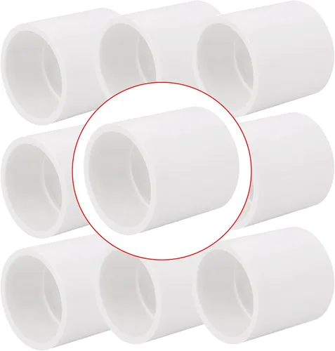 Vista 14 de Adaptador de acoplamiento de tubería de PVC de 4 pulgadas, accesorios de tubería (enchufe x enchufe), paquete de contratista, cédula 40, conectores